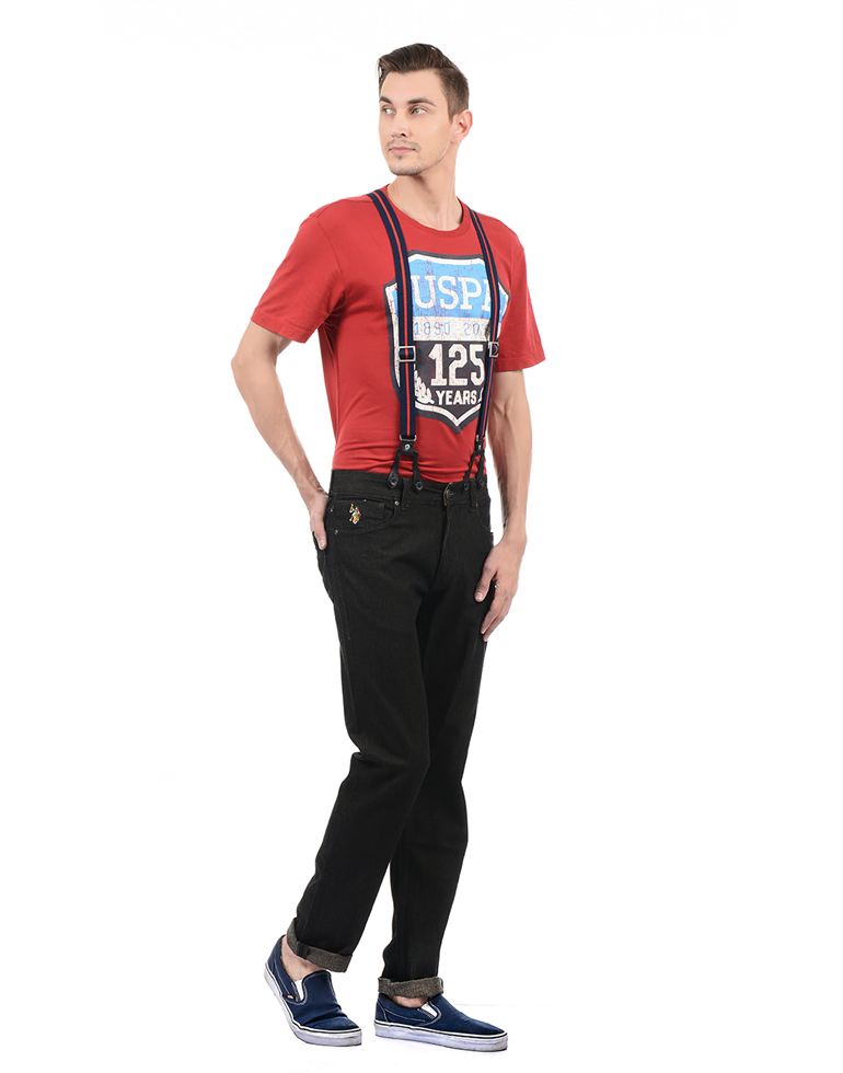 U.S. Polo Assn. Men Casual Wear Solid Jeans